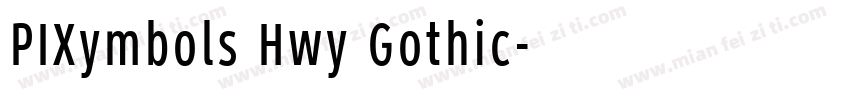 PIXymbols Hwy Gothic字体转换